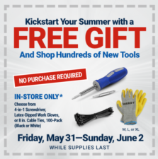 Harbor Freight – No Purchase Required Freebies (In-Store)