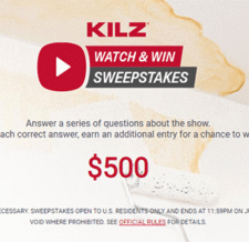 Win a $500 VISA from KILZ