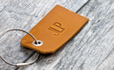 Free Personalized Leather Luggage Tag