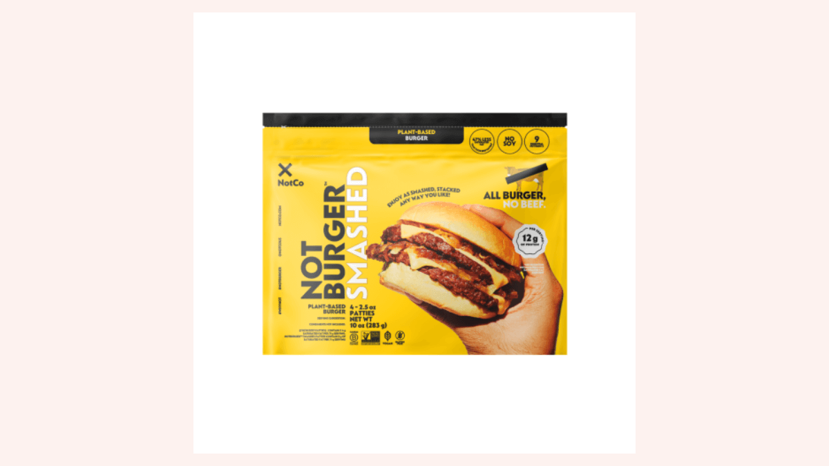 Free Bag of NotCo’s Juicy Plant-Based Smash Burgers