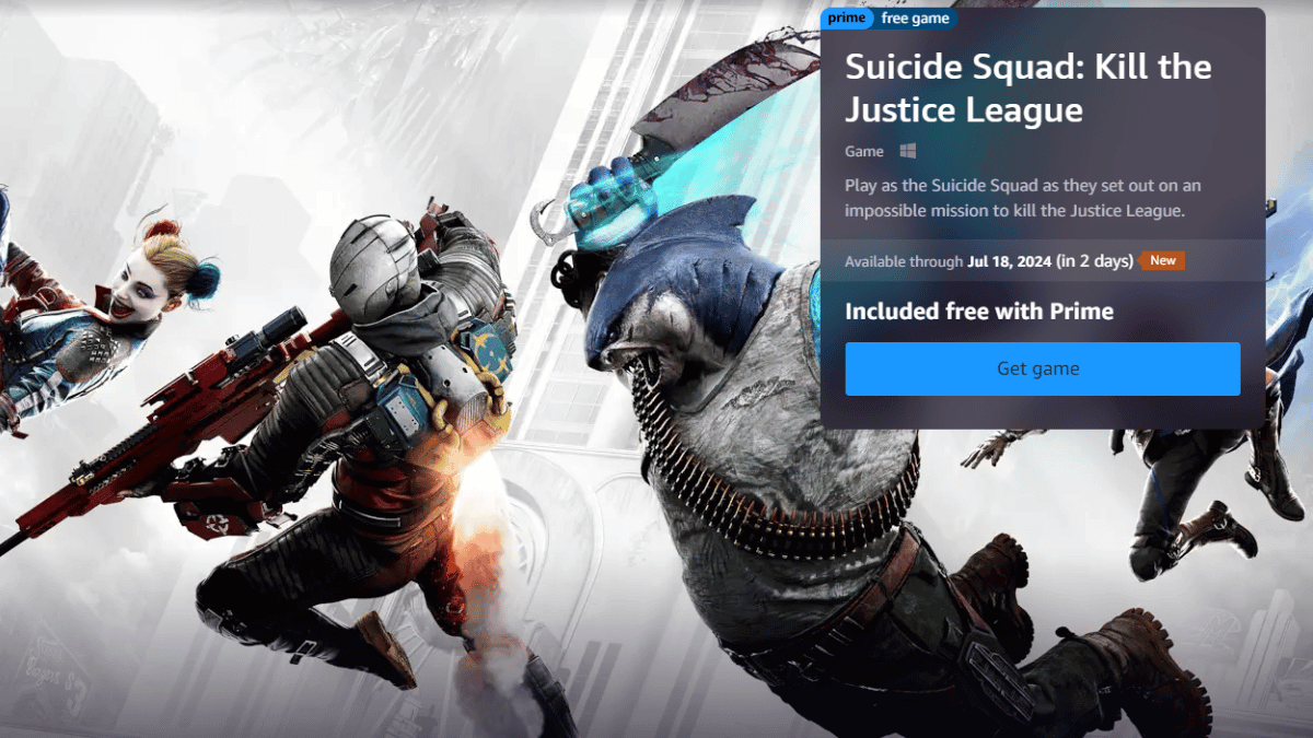 Free Suicide Squad: Kill the Justice League, Rise of the Tomb Raider and Chivalry 2 on Prime