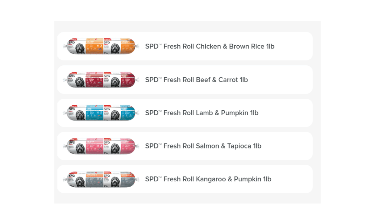 Free SPD Fresh Dog Food Roll Sample