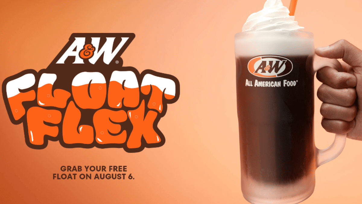 Free Root Beer Float at A&W on August 6th