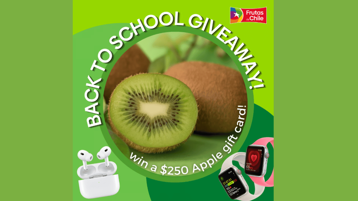 Kiwifruit from Chile Back-To-School Giveaway