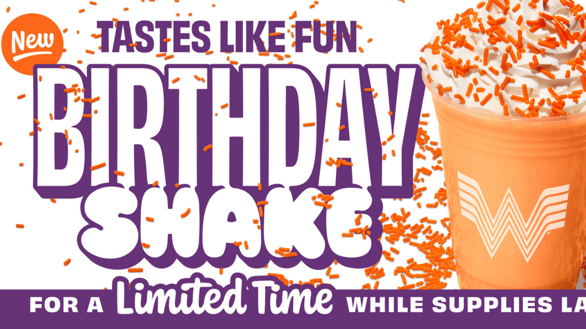 Free Birthday Shake at Whataburger on August 8