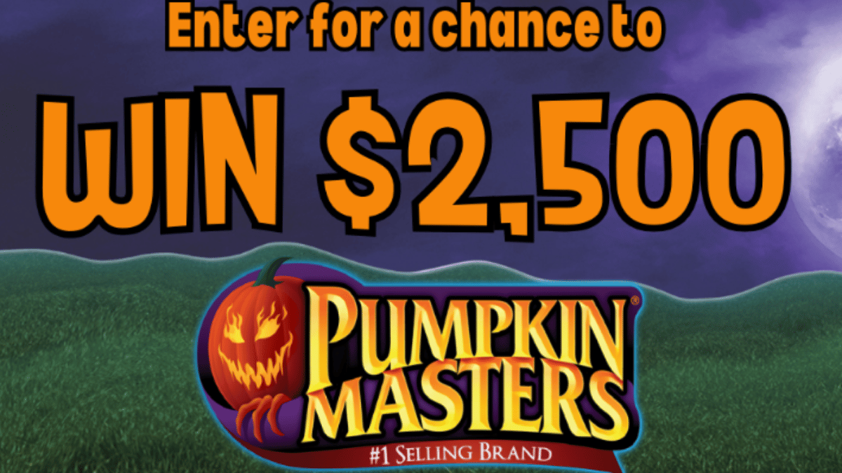 $2,500 Prize in Pumpkin Masters Sweepstakes