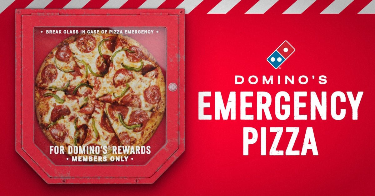 Free Domino’s Emergency Pizza w/ Purchase