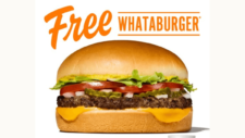 Free Whataburger with Purchase of Medium Drink and Fries